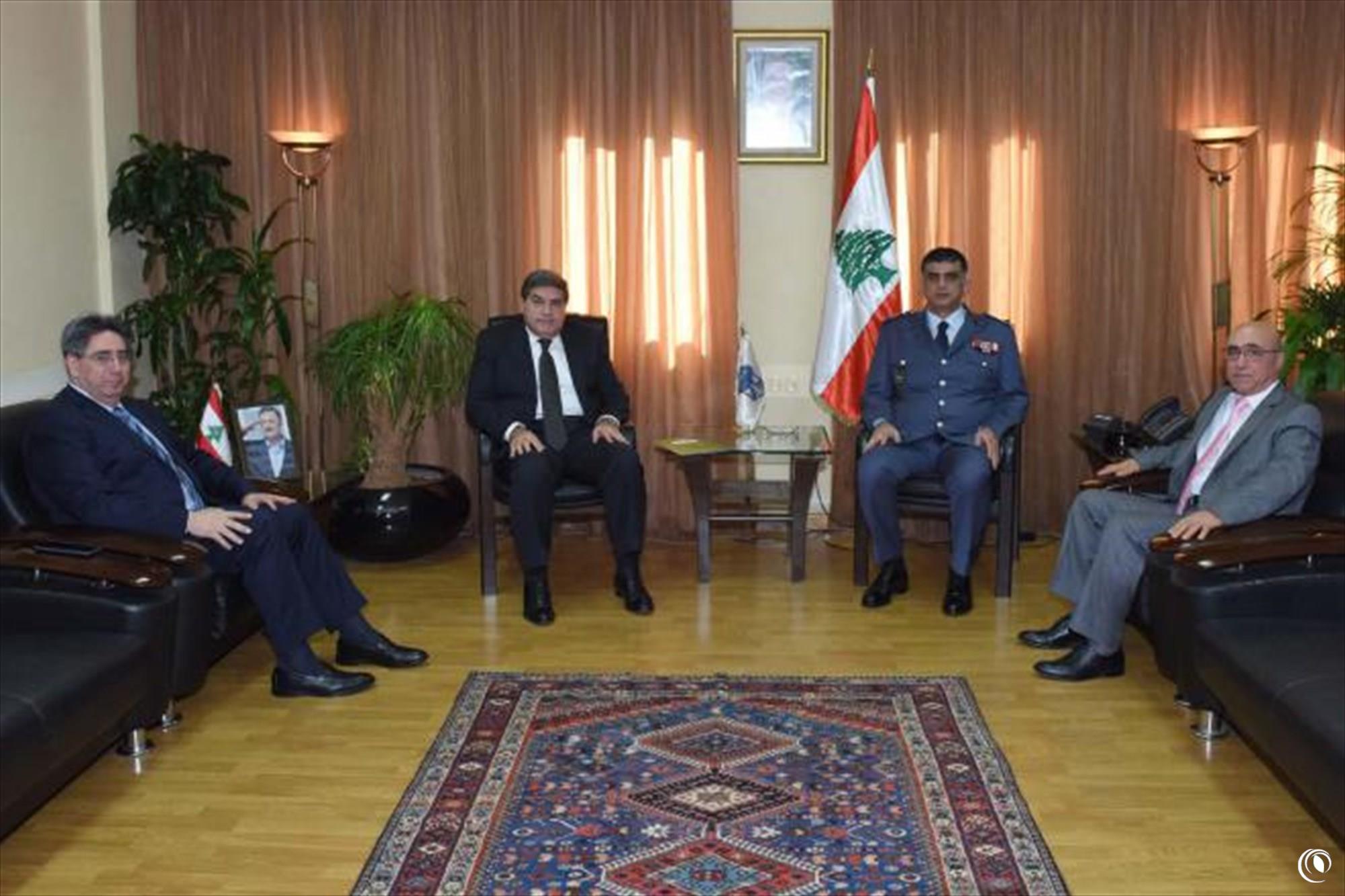 اللواء عثمان استقبل مدير عام الريجي على رأس وفد