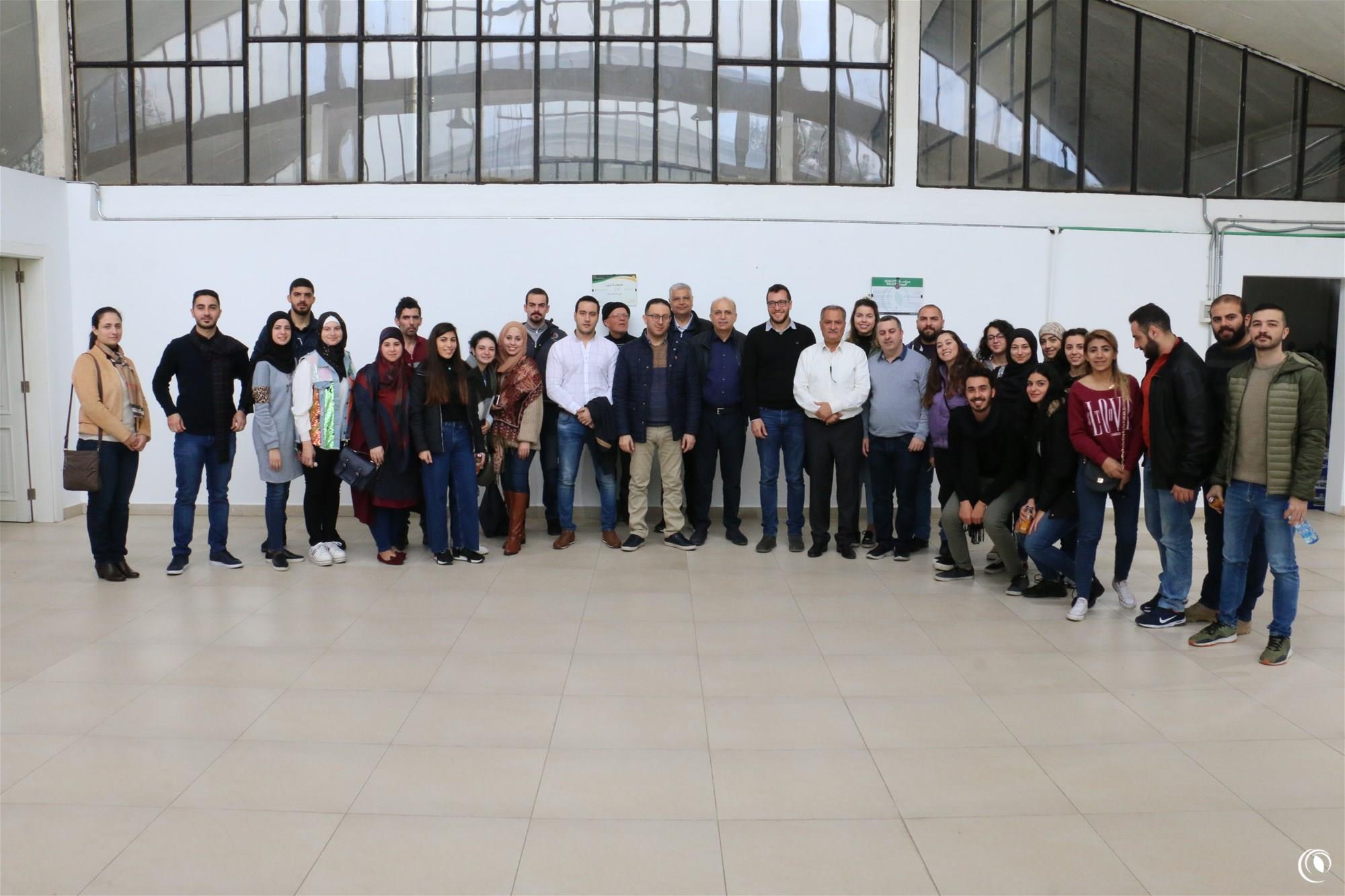 A delegation of the faculty of Agricultural Engineering at the Lebanese University visits the Regie
