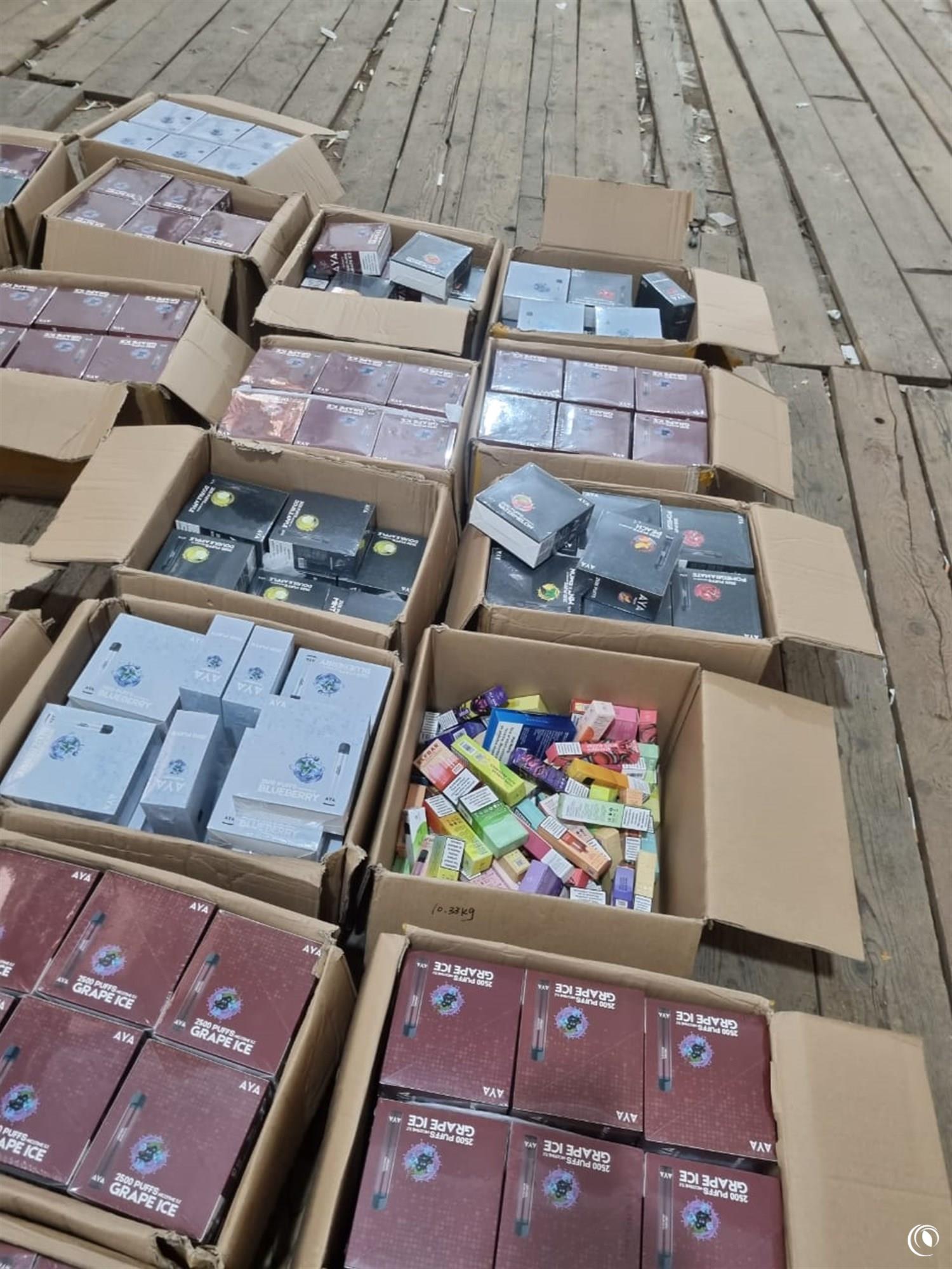 The Regie seizes smuggled tobacco products and e-cigarettes
