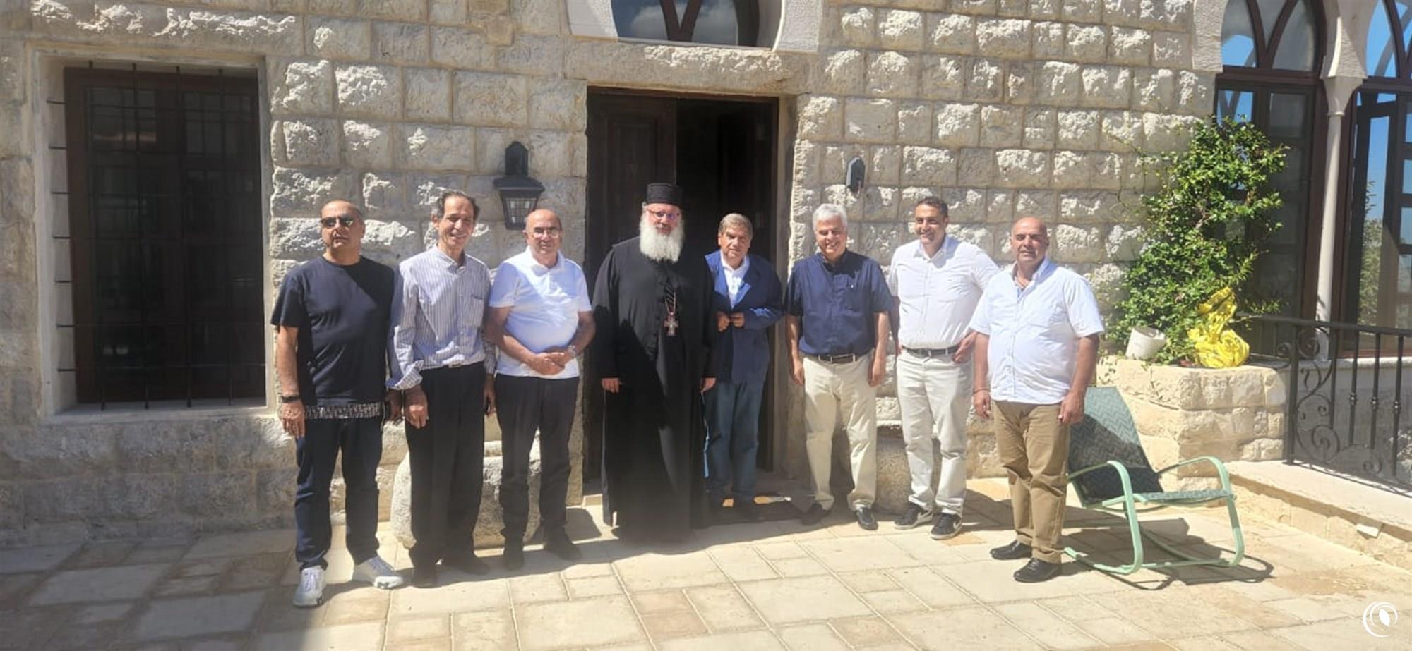 Sekaloui visiting a project funded by the Regie in Douma: The Regie’s social development strategy should not stop