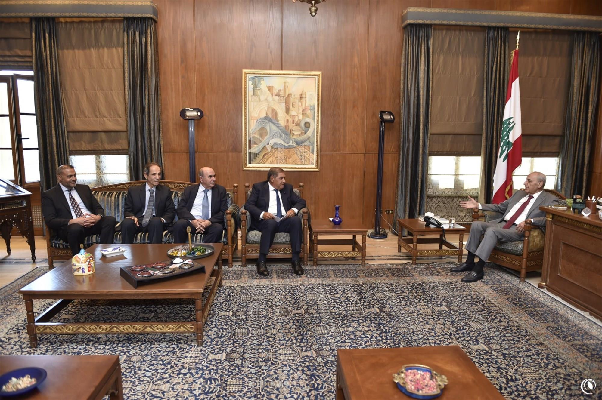 Regie Delegation, led by Seklaoui, Updates Parliament Speaker Berri on Tobacco and Tumbac Procurement Season 