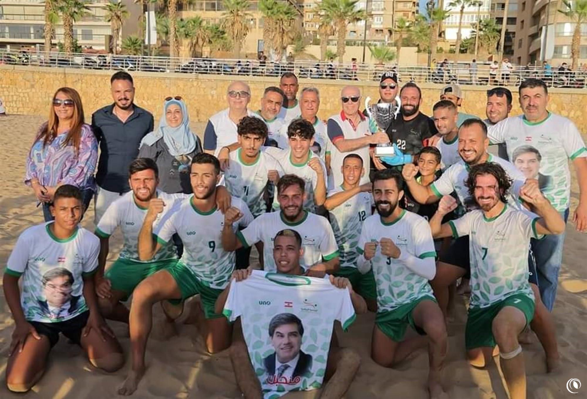 فريق "الريجي" يفوز للمرة التاسعة ببطولة لبنان لكرة القدم الشاطئية
