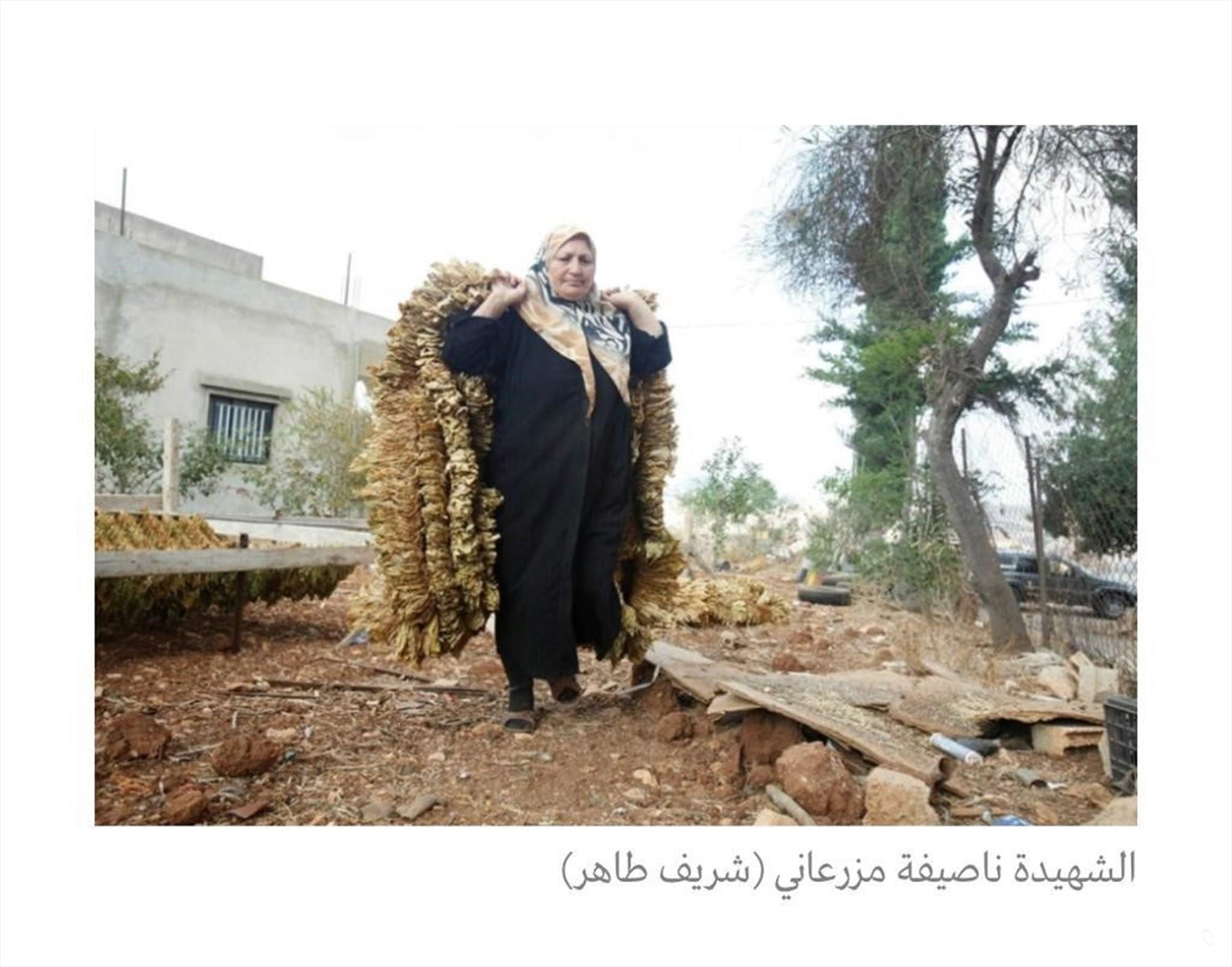 اسرة مزارعي التبغ تفقد المزارعة ناصيفة مزرعاني.