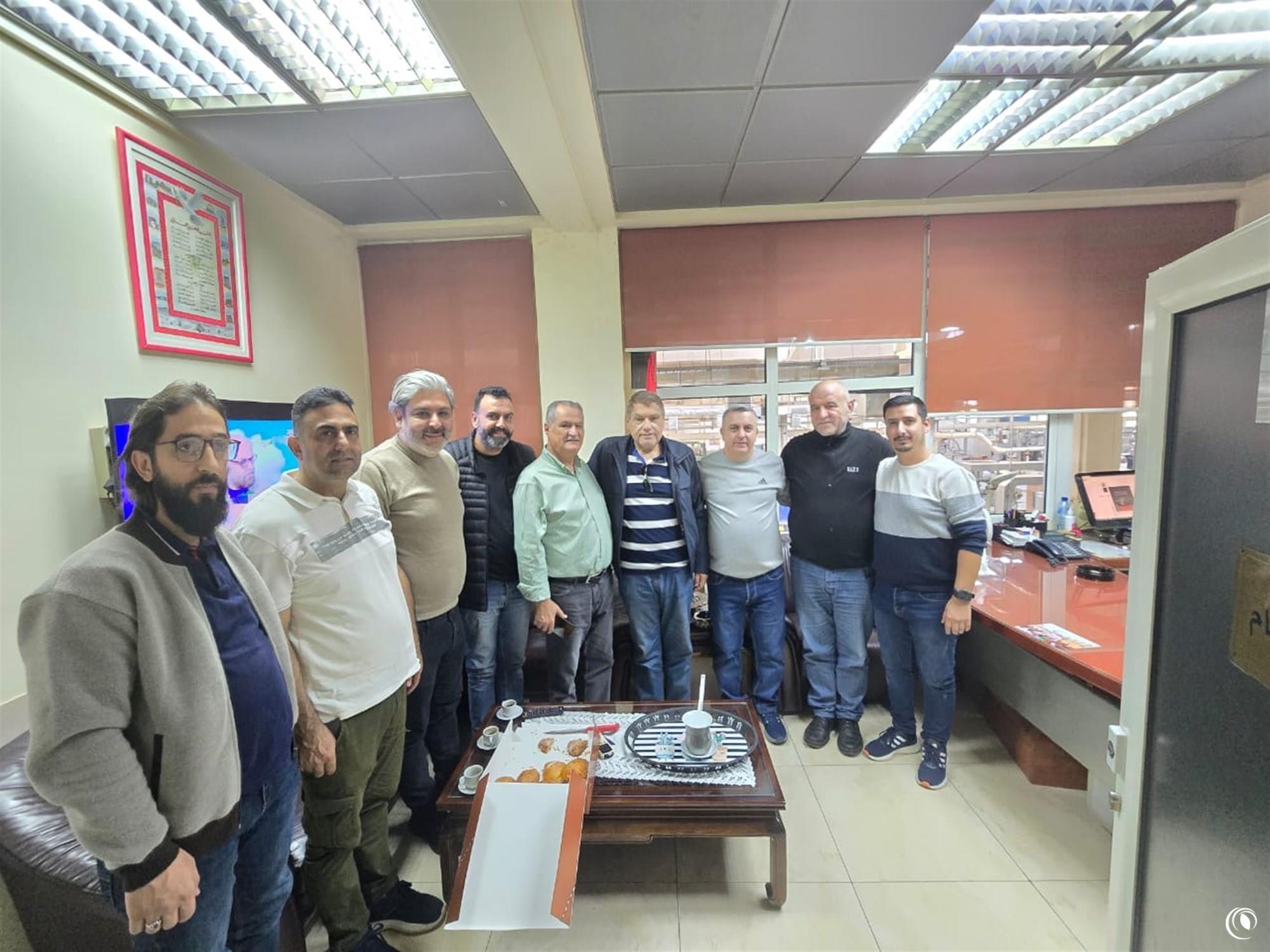 المدير العام يزور مكتب ناظر عام الفبركة ويثني على جهود العاملين خلال يوم العطلة